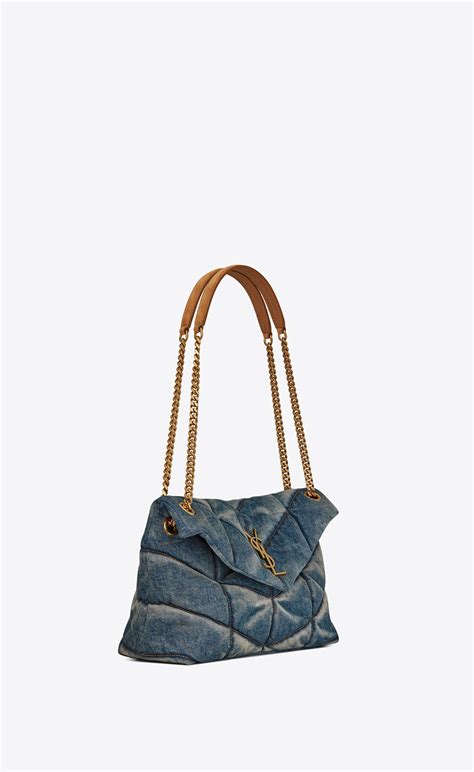 ysl puffer small chain bag|YSL loulou puffer suede.